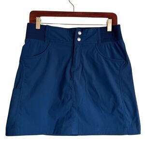 Title Nine Clamber Skort Skirt Blue Womens Size 6 Hiking Climbing Outdoor Active